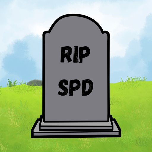 Grabstein mit der Aufschrift RIP SPD